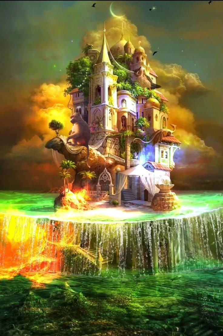 Hình nền điện thoại đẹp về tòa lâu đai cổ tích