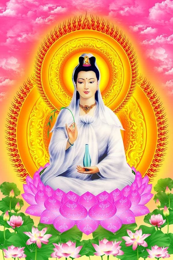 Hình nền điện thoại về phật quan thế âm bồ tát