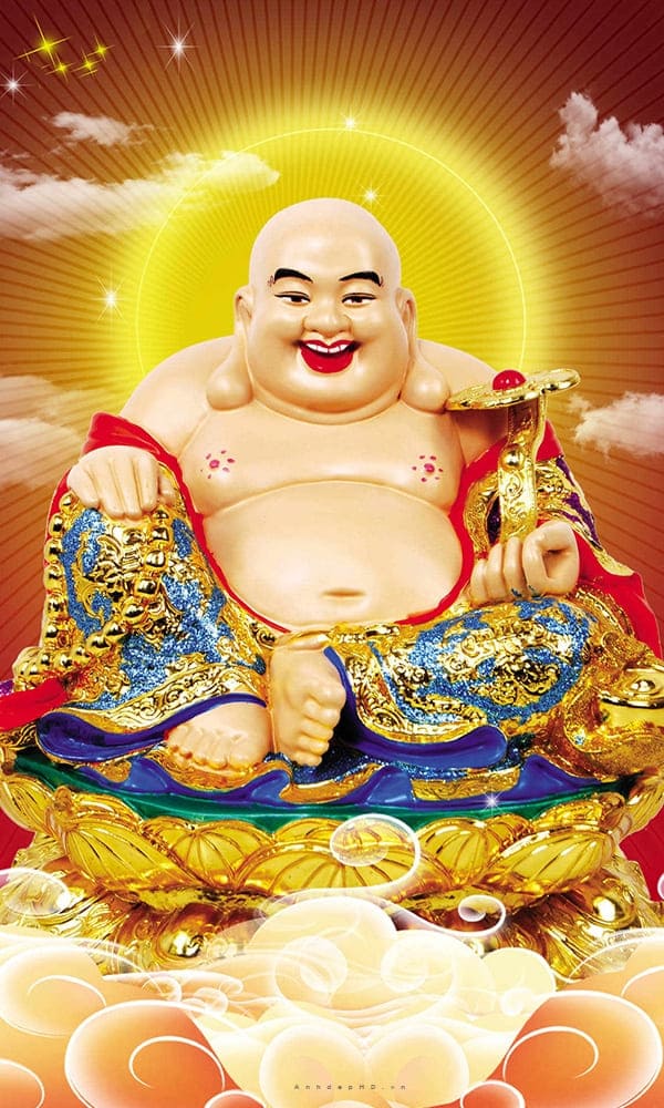 Hình nền điện thoại về phật di lặc mang lại sự thịnh vượng và may mắn