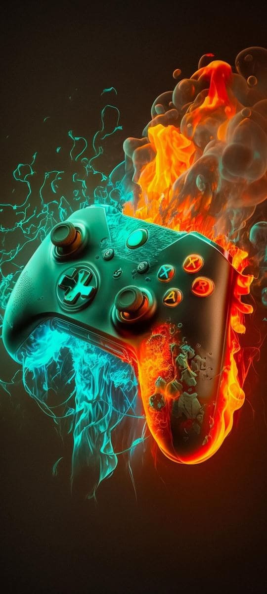 Hình nền điện thoại chiếc tay cầm chơi game rất đẹp