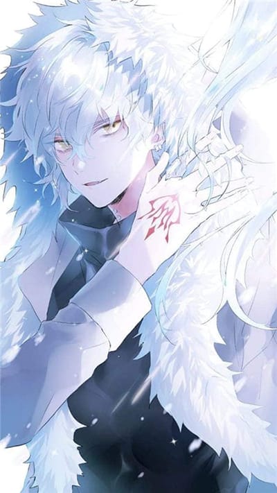 Hình nền điện thoại anime nam cực ngầu với bộ áo khoác lông thú và hình xăm trên tay