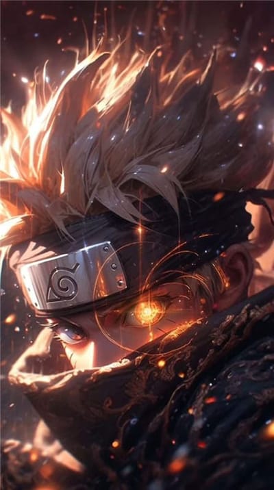 Hình ảnh son goku với con mắt phát ra ánh sáng cực chất