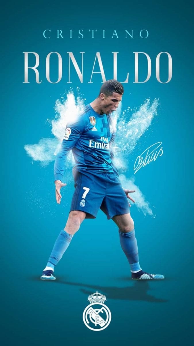 Hình nền điện thoại đẹp về cầu thủ bóng đá Cristiano Ronaldo làm hình nền điện thoại