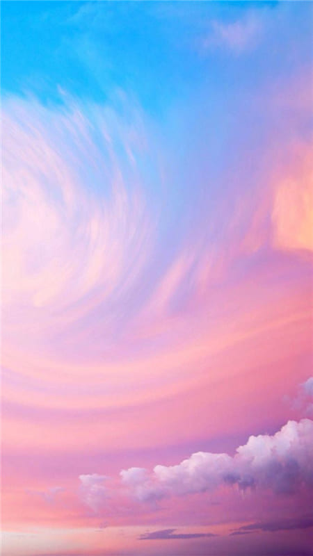 Hình ảnh bầu trời phát quang ánh sàng màu tím hồng tuyệt đẹp làm hình nền điện thoại