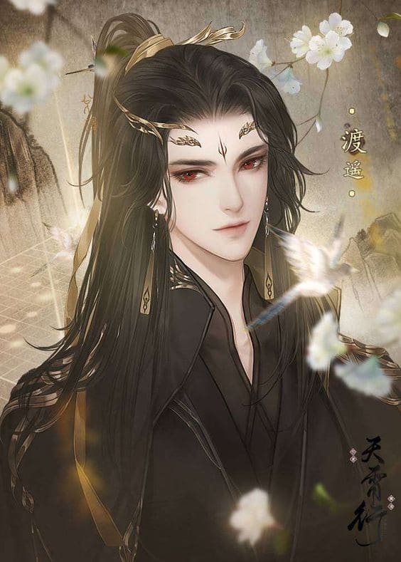 Xem hình ảnh anime nam thần với những hình xăm trên trán và trang sức trên đầu đẹp