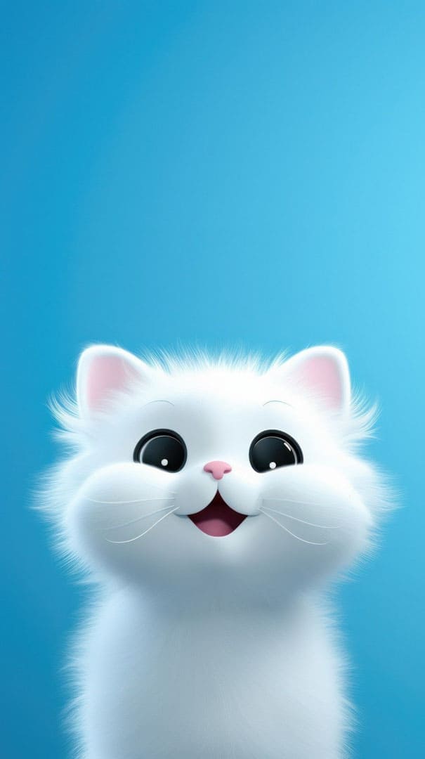 Hình nền điện thoại chân dung chú mèo mướp dễ thương