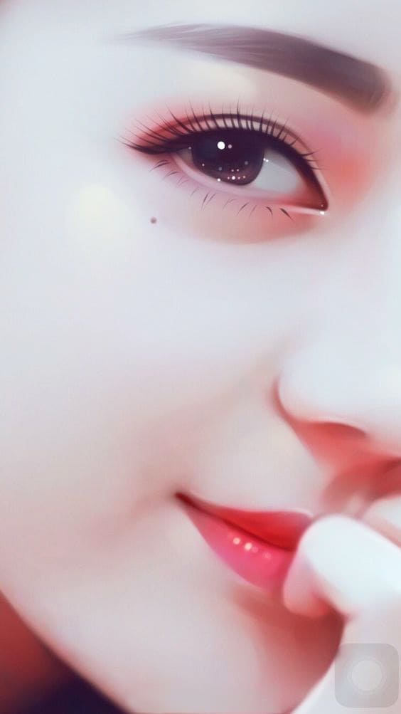 Hình nền điện thoại AI nữ gương mặt cô gái xinh đẹp