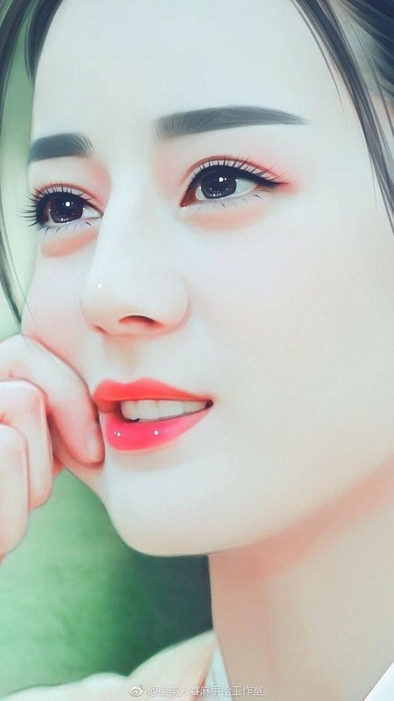 Hình nền điện thoại gương mặt cô gái xinh đẹp như thiên thần