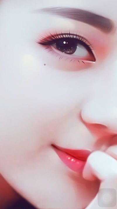 Hình ảnh nữ gương mặt cô gái xinh đẹp làm hình nền điện thoại