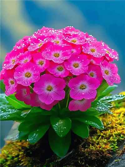 Hình ảnh cây hoa với hàng trăm bông hoa màu tím tạo ra từ trí tuê AI