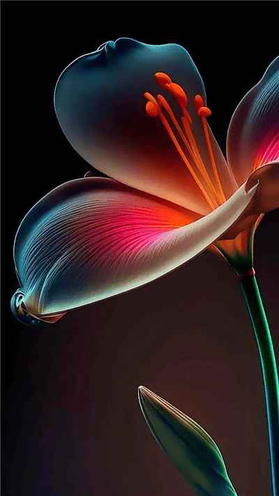 Hình ảnh bông hoa khoe sắc trong đêm sảm phẩm của AI