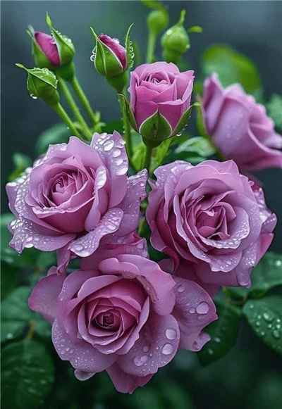 Hình ảnh hoa hồng tím đẹp độc đáo