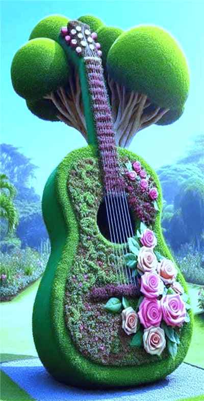 Hình ảnh cây và hoa tạo nên hình ảnh cây đạp đẹp và độc đáo sản phẩm từ AI