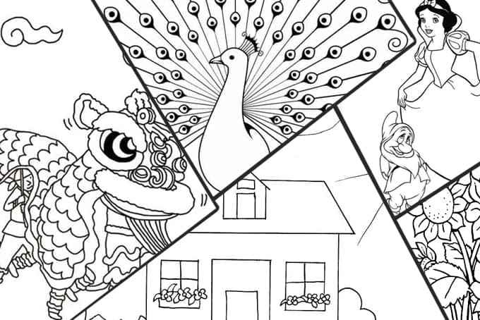 Tranh tô màu cho bé