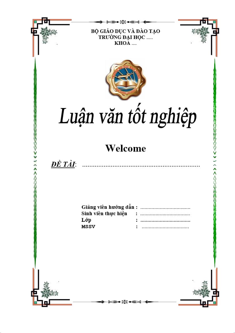 [5]mẫu bìa word báo cáo, luận văn, tiểu luận, luận án, đề tài