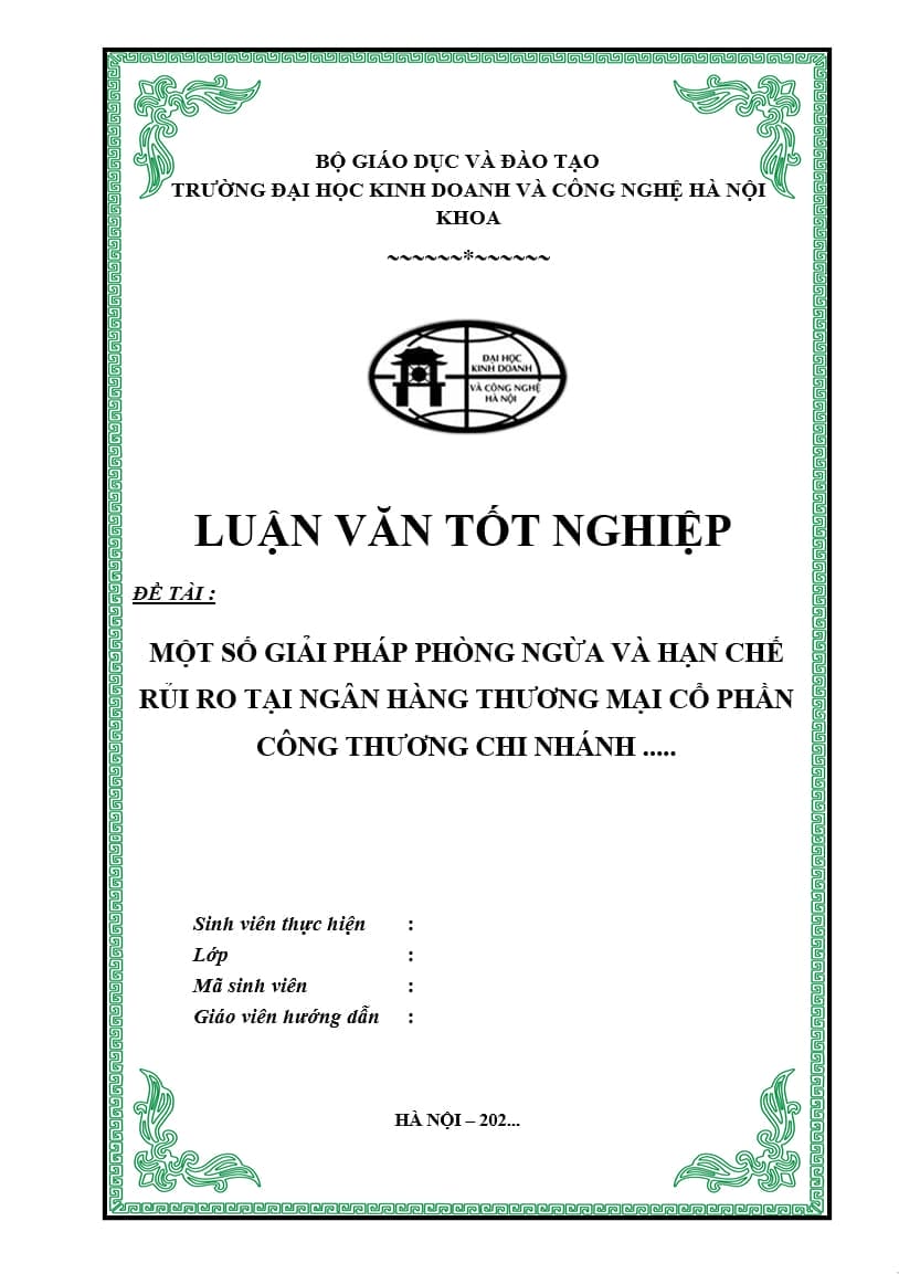 [18]mẫu bìa word báo cáo, luận văn, tiểu luận, luận án, đề tài