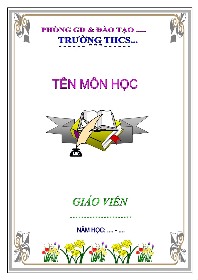 [4]Tổng hợp những mẫu trang bìa dọc giáo án đẹp nhất
