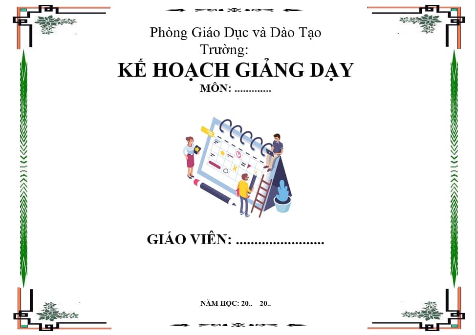 [13]Tổng hợp những mẫu trang bìa ngang giáo án đẹp nhất