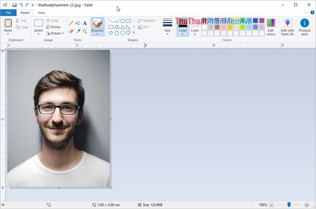 Tạo ảnh 3x4 bằng Paint