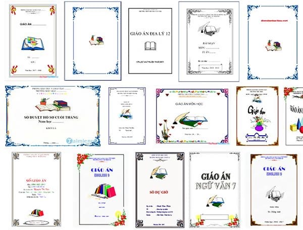 Tổng hợp những mẫu bìa word giáo án đẹp nhất