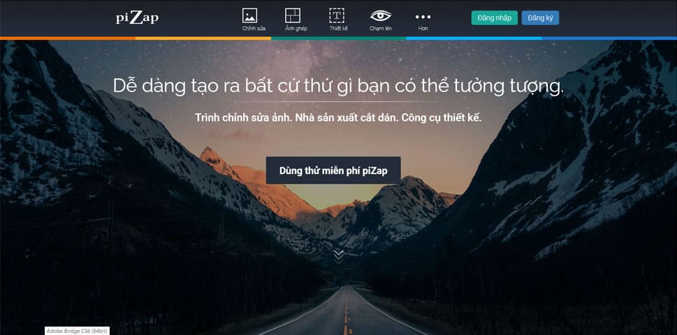 Trang web chỉnh sửa ảnh online miễn phí pizap