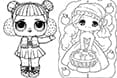 Tranh tô màu búp bê cho bé