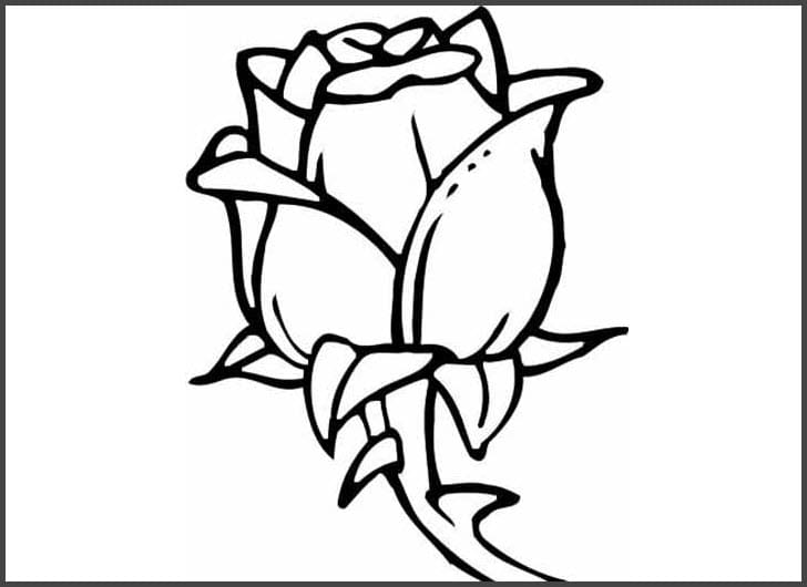 Tranh tô màu bông hoa cho bé 19