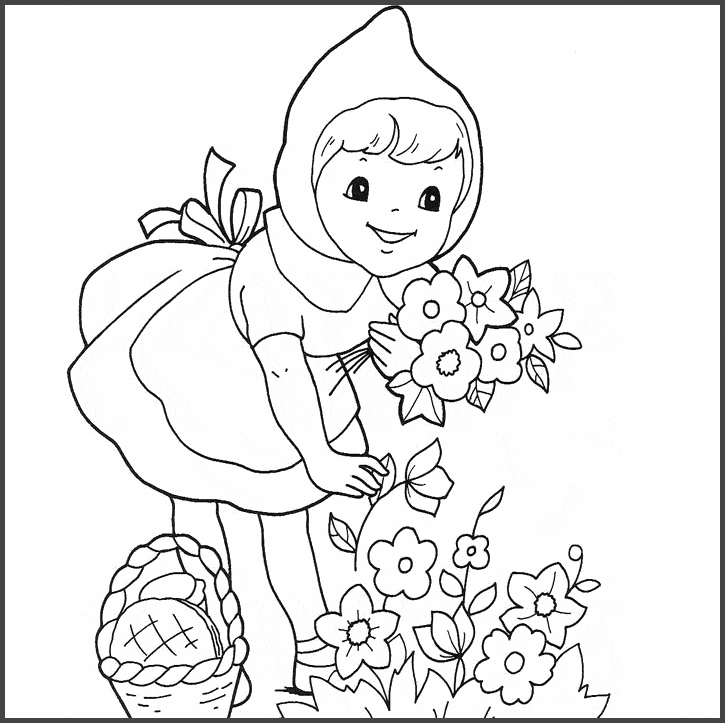 Tranh tô màu bông hoa cho bé 24