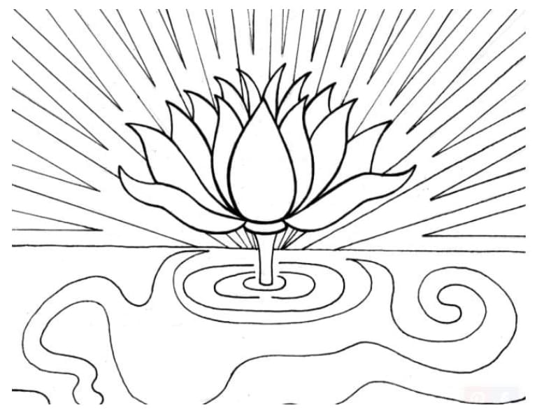 Tranh tô màu bông hoa cho bé 28