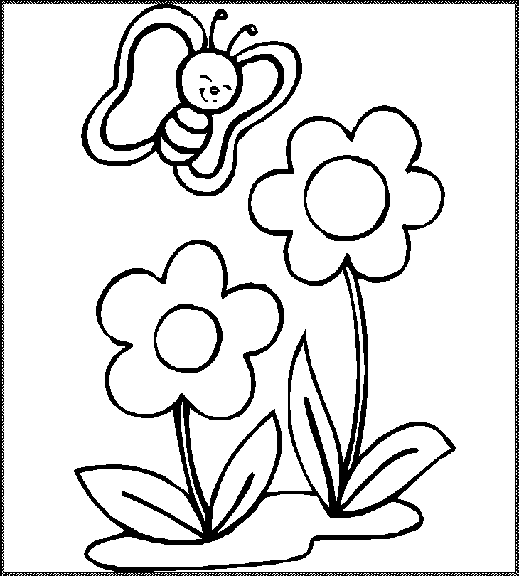 Tranh tô màu bông hoa cho bé 3