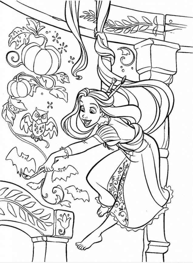 Tranh tô màu công chúa cho bé 15