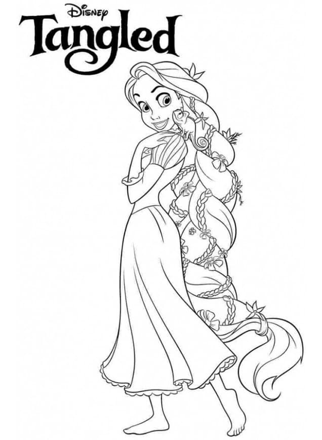 Tranh tô màu công chúa cho bé 18