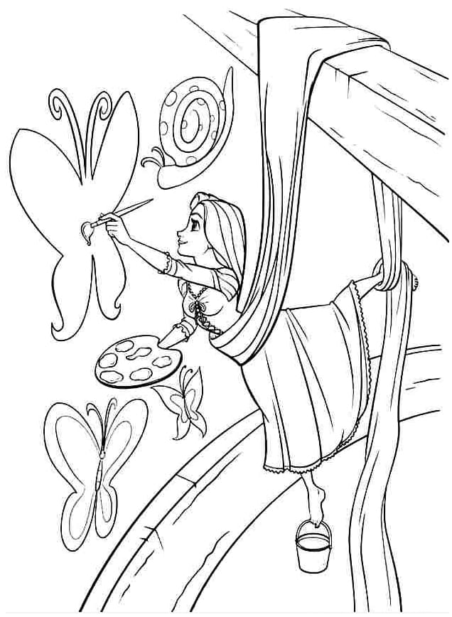 Tranh tô màu công chúa cho bé 22