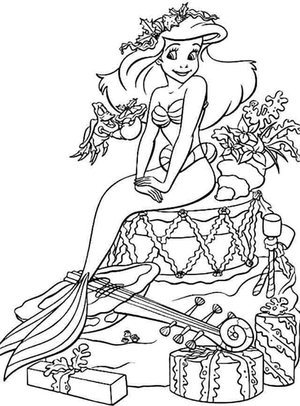 Tranh tô màu công chúa cho bé 27