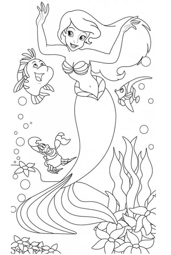 Tranh tô màu công chúa cho bé 30