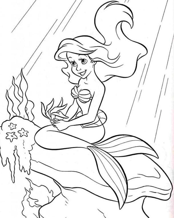 Tranh tô màu công chúa cho bé 33