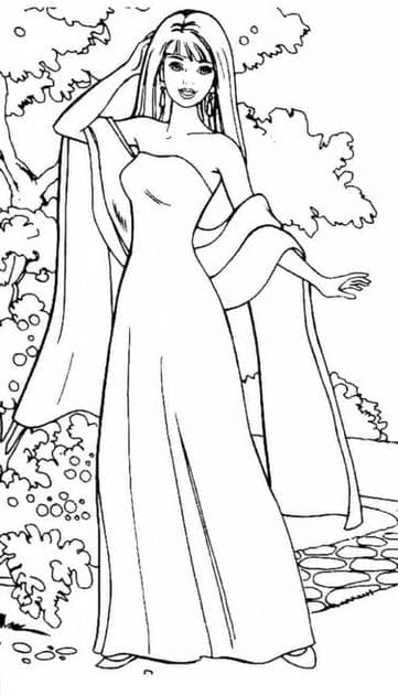 Tranh tô màu công chúa cho bé 4