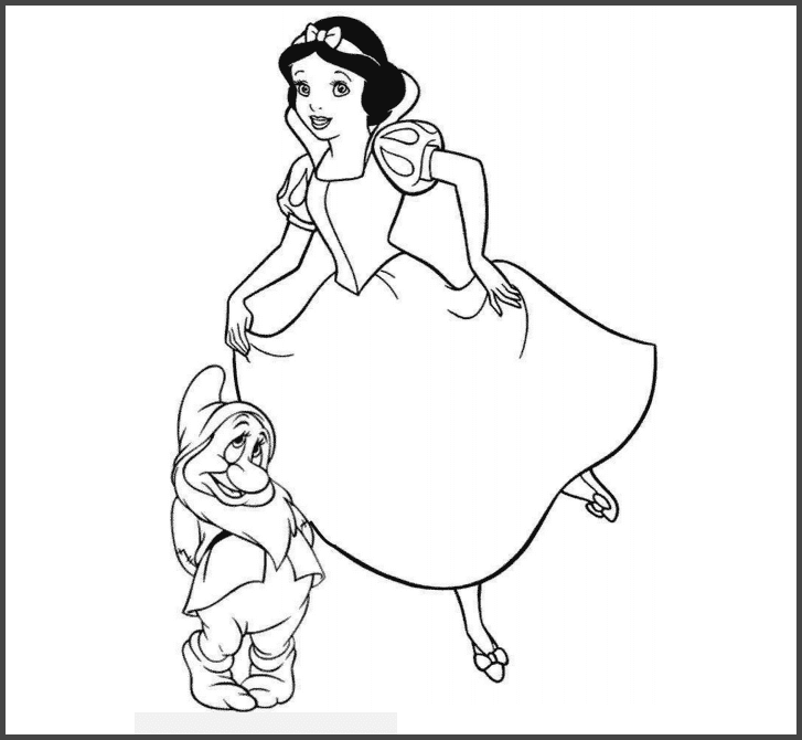 Tranh tô màu công chúa cho bé 7