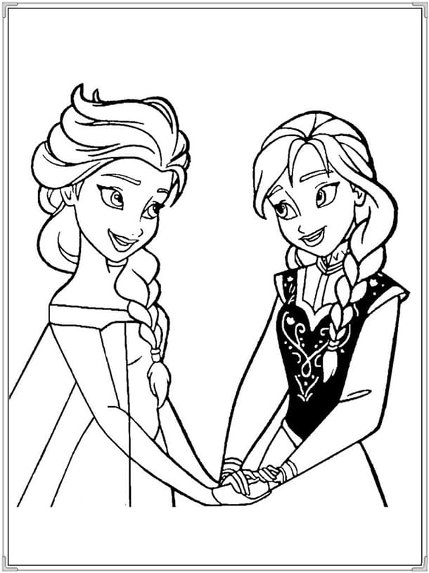 Tranh tô màu công chúa cho bé 8