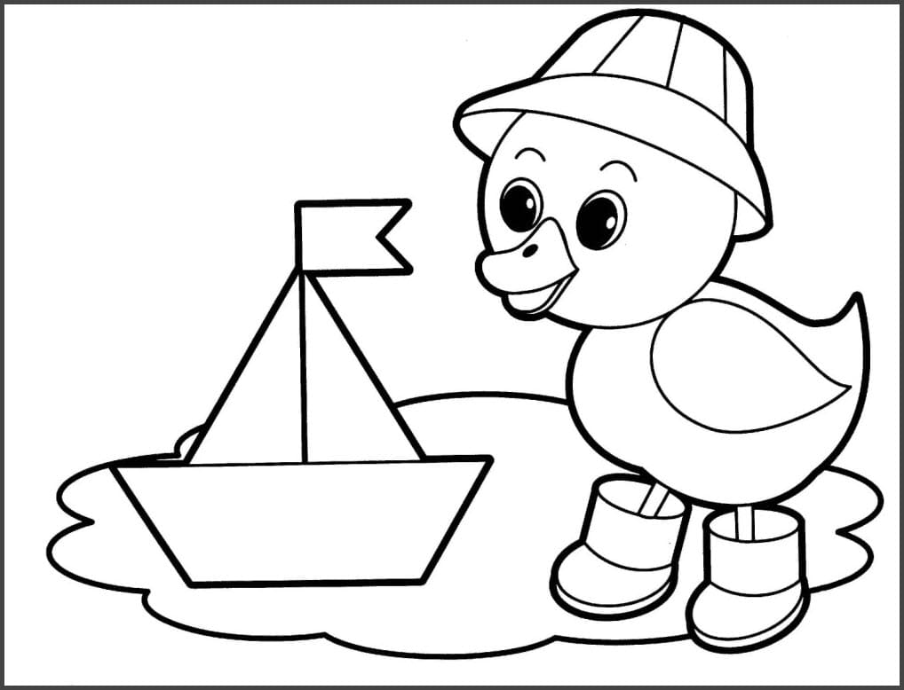 Tranh tô màu con vật cho bé 23