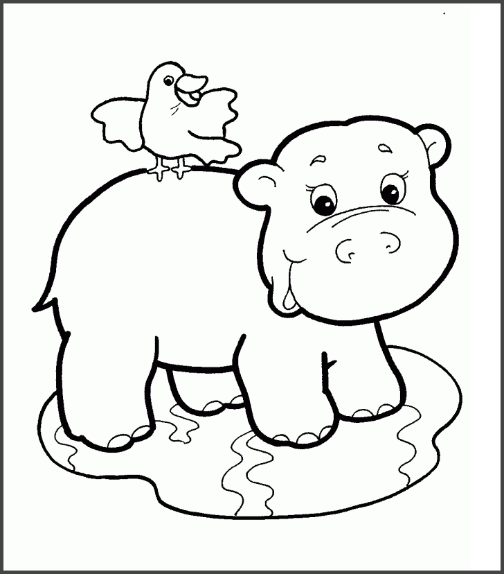 Tranh tô màu con vật cho bé 37