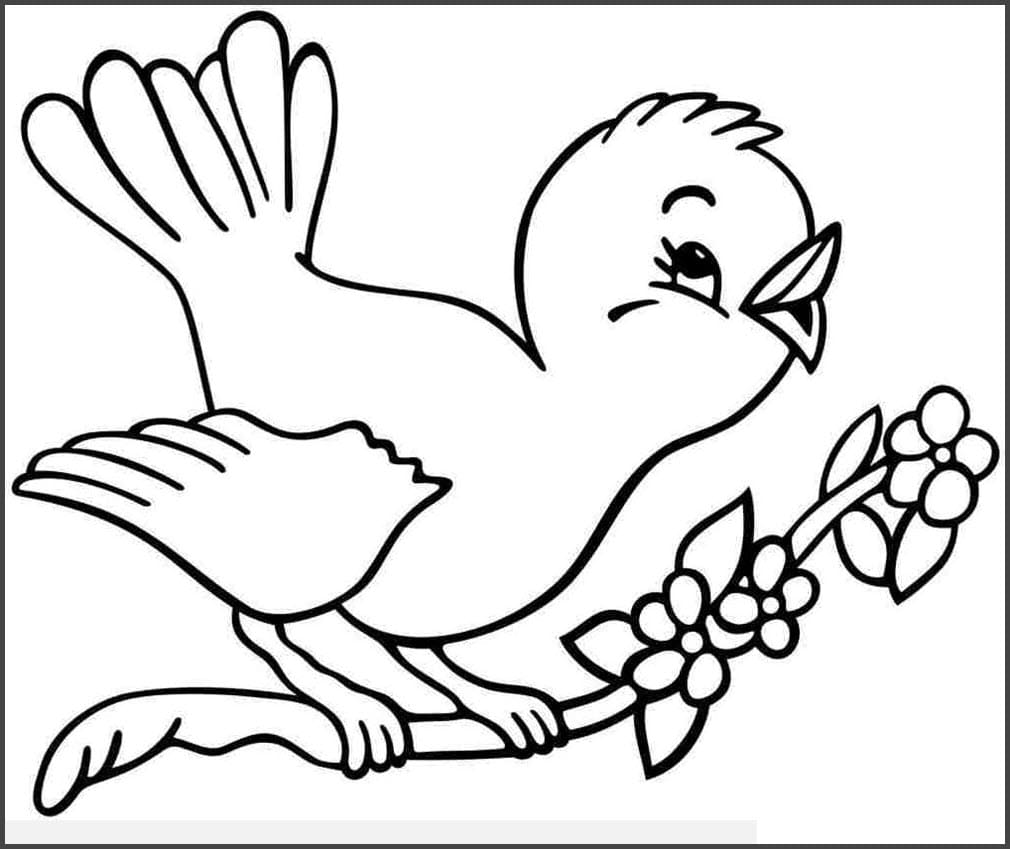 Tranh tô màu con vật cho bé 42