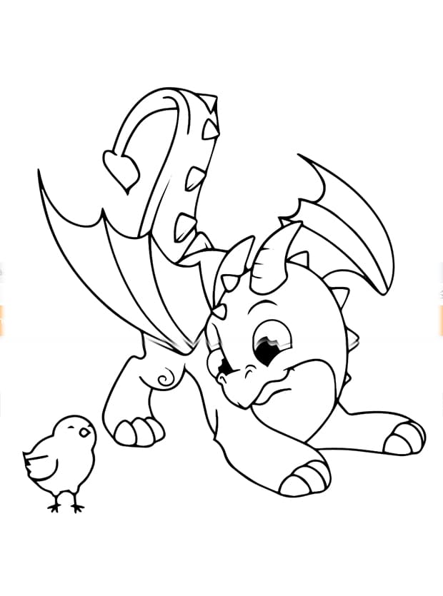 Tranh tô màu con vật cho bé 58