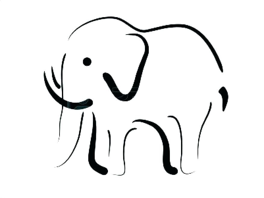 Tranh tô màu con voi 29