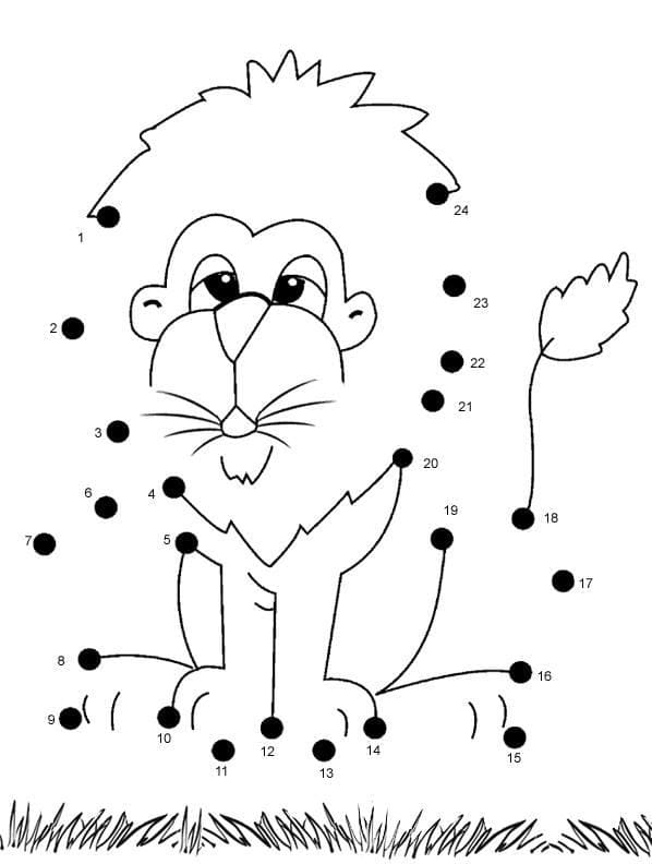 Tranh tô màu nối số 13