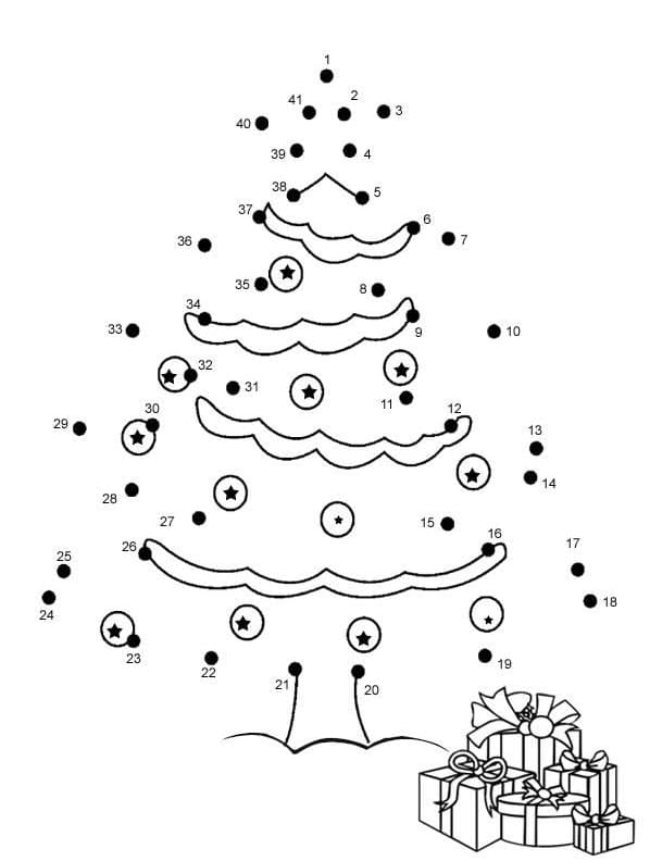 Tranh tô màu nối số 15