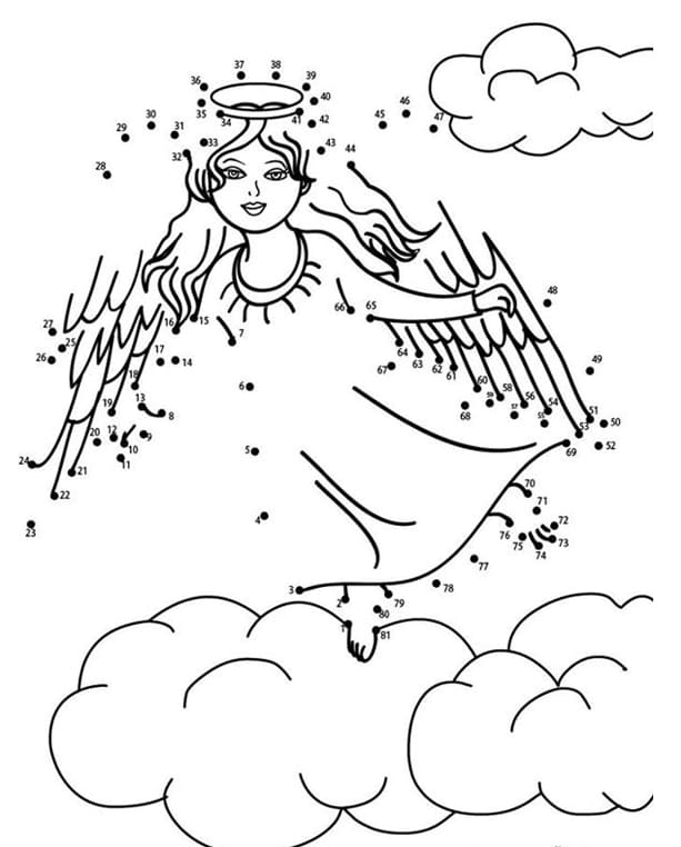 Tranh tô màu nối số 6