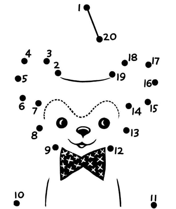 Tranh tô màu nối số 8