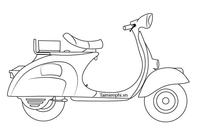 Tranh tô màu phương tiện giao thông 11