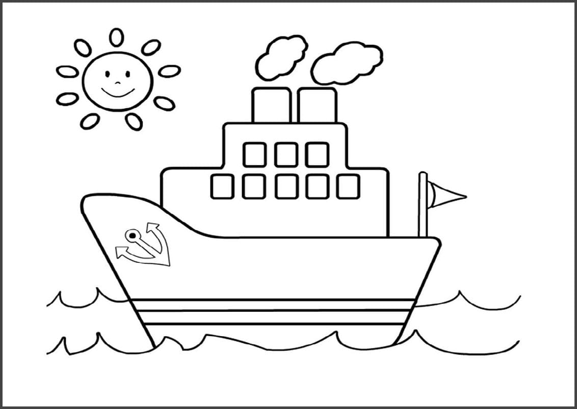 Tranh tô màu phương tiện giao thông 15